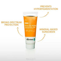 Thumbnail for The Derma Co Pure Zinc Matte Sunscreen Gel for Sensitive Skin