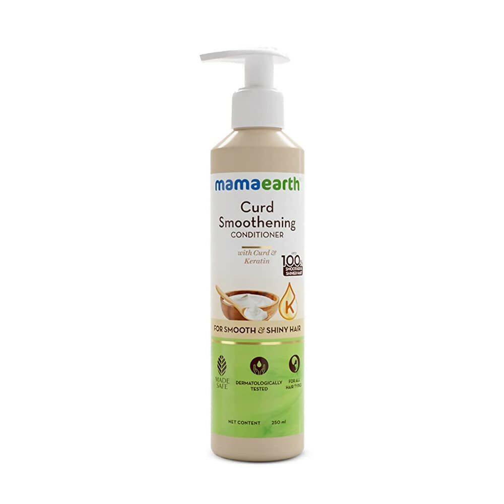Mamaearth Curd Smoothening Conditioner for Smooth & Shiny Hair - Distacart