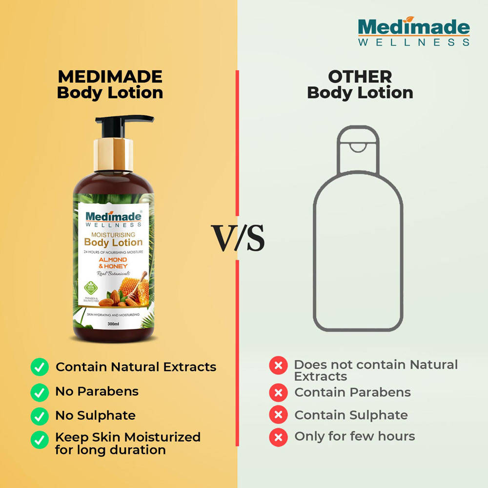 Medimade Wellness Almond and Honey Moisturising Body Lotion - Distacart