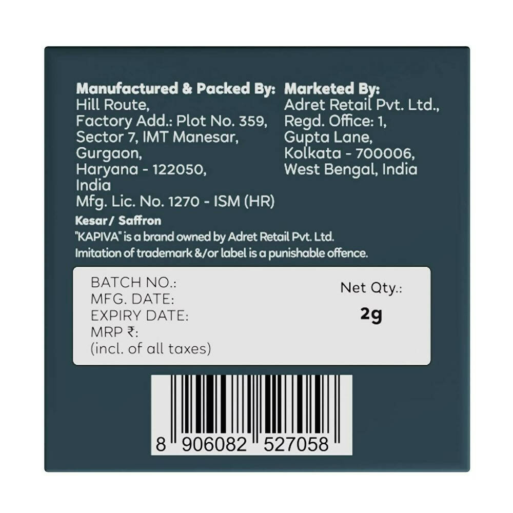 Kapiva Ayurveda Pure Foods Kashmiri Kesar - Distacart