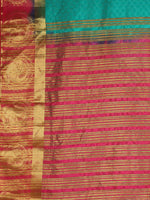 Thumbnail for Kalamandir Floral Green Pashmina Saree