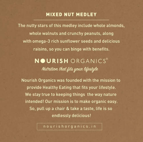 Nourish Organics Mixed Nut Medley benefits