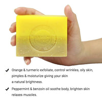 Thumbnail for Soulflower Orange Peppermint Handmade Soap For Men - Distacart