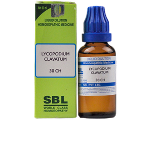 SBL Homeopathy Lycopodium Clavatum Dilution 30 CH