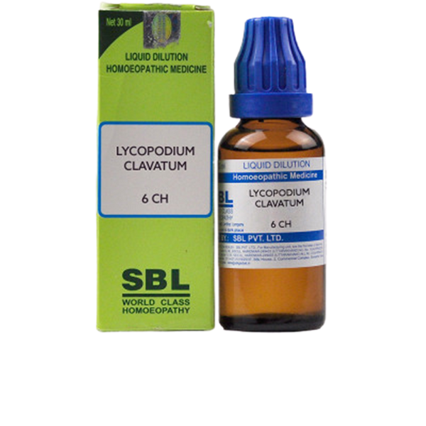 SBL Homeopathy Lycopodium Clavatum Dilution 6 CH