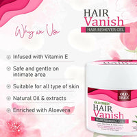 Thumbnail for Old Tree Hair Vanish Hair Removal Gel with Aloe Vera & Tea Tree - Distacart