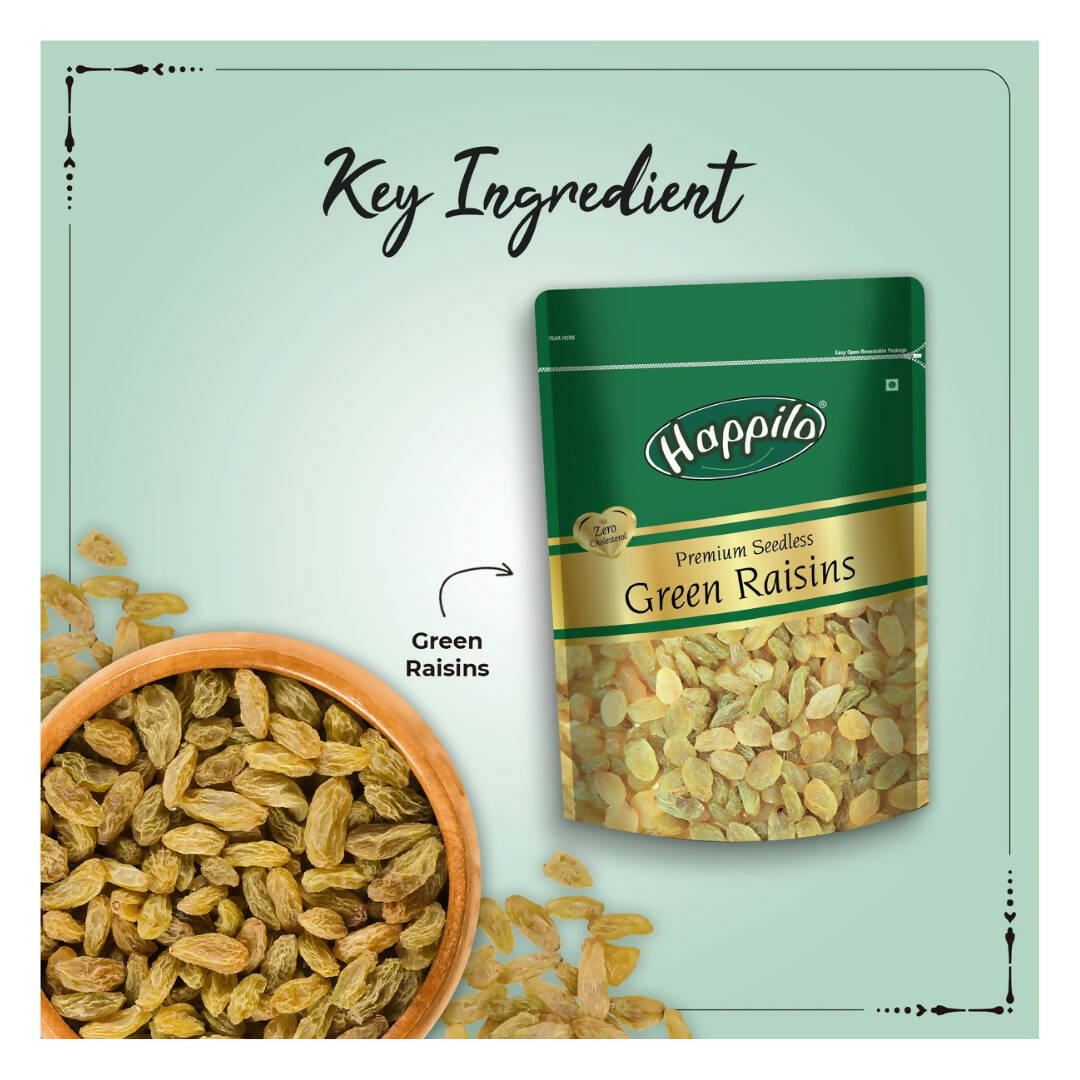 Happilo Premium Seedless Green Raisins - Distacart