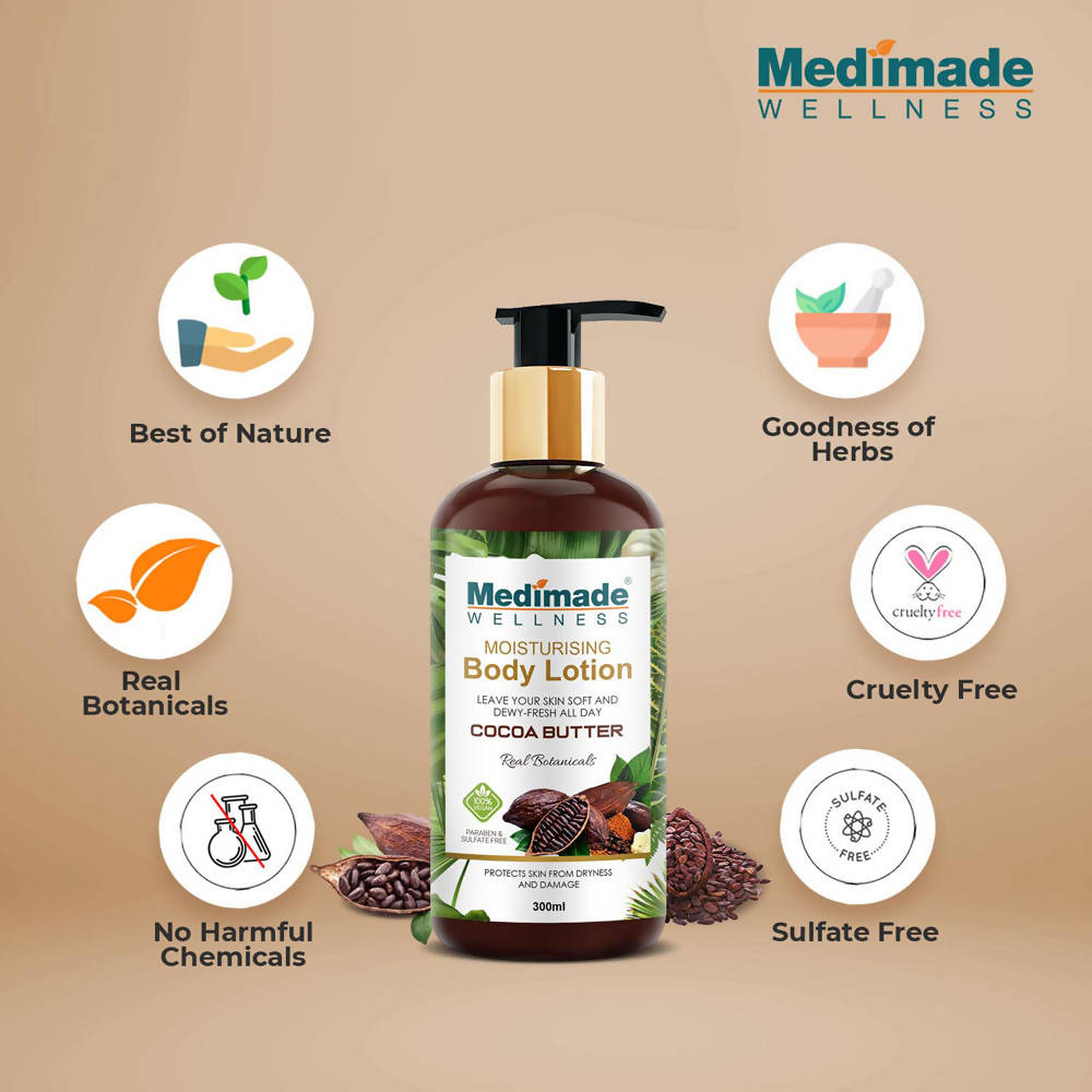 Medimade Wellness Cocoa Butter Moisturising Body Lotion - Distacart