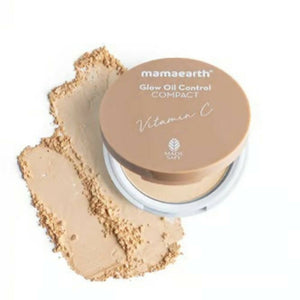 Mamaearth Glow Serum Foundation + Glow Oil Control Compact Combo - Ivory Glow - Distacart