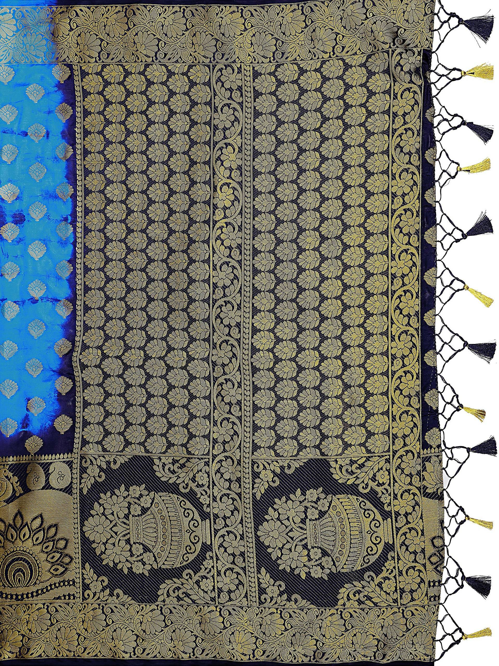 Mimosa Women's Banarasi Art Silk Multicolor Saree - Distacart