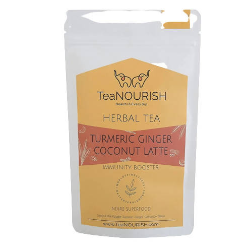 TeaNourish Turmeric Ginger Coconut Latte Herbal Tea - Distacart