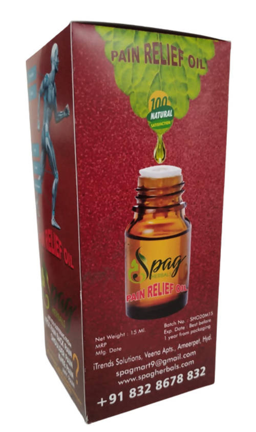 Spag Herbals Organic Pain Relief Oil - Distacart