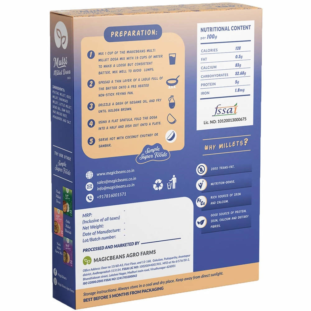 Magicbeans Multi Millet Dosa Mix