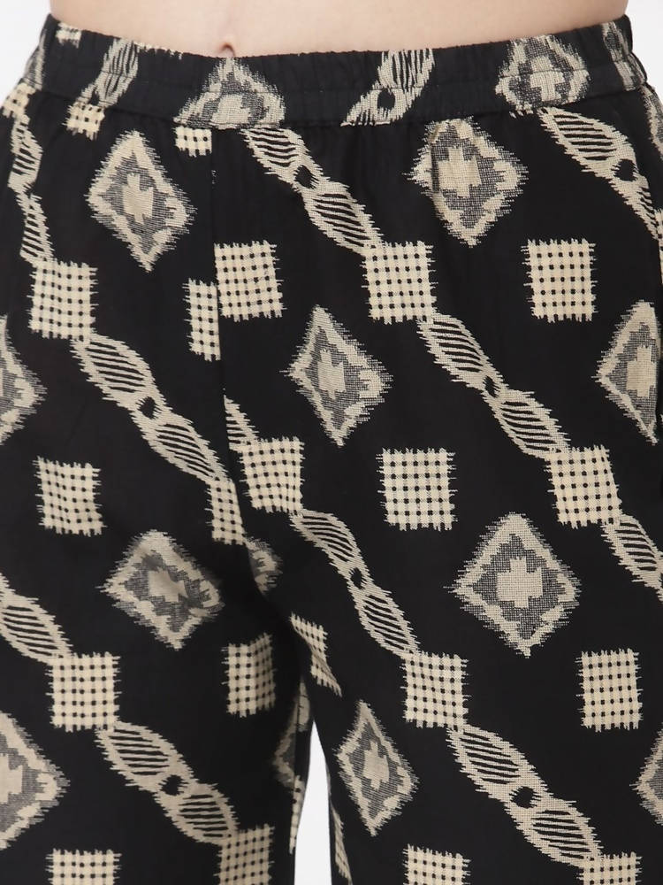 Myshka Multicolor Cotton Printed Palazzo