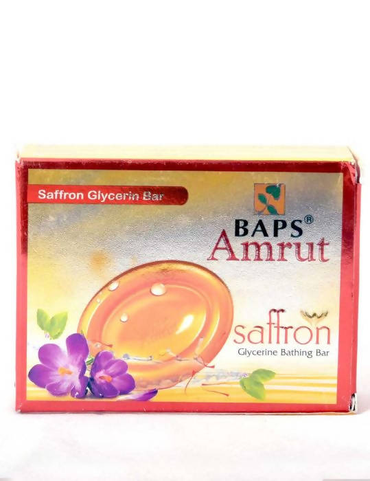Baps Amrut Saffron Glycerin Bathing Bar