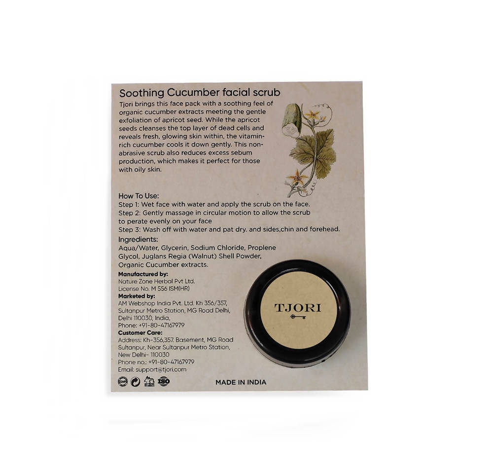 Tjori Soothing Cucumber Facial Scrub