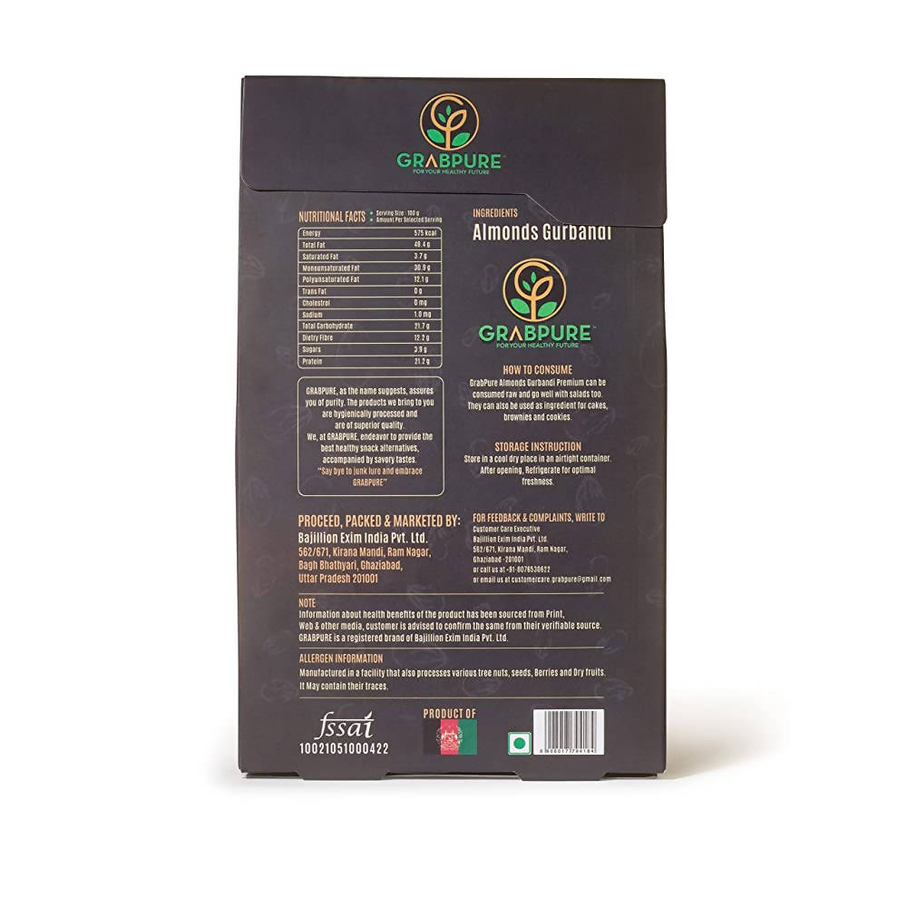 Grabpure Gurbandi Almonds - Distacart