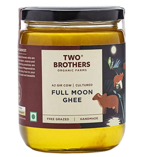 Two Brothers Organic Farms A2 Gir Cow Cultured Full Moon Ghee - Distacart