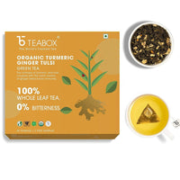 Thumbnail for Teabox Organic Turmeric Ginger Tulsi Green Tea Bags