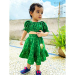 Thumbnail for Mhyssa Green Round Neck Top and Skirt Set - Distacart