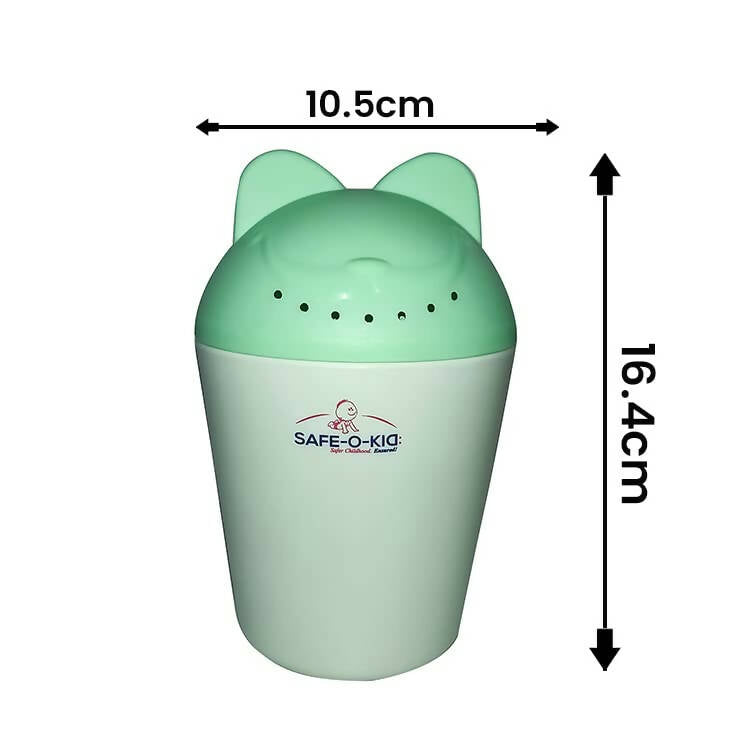 Safe-O-Kid Hair Washing Mug, Baby Shampoo Cup, Baby Shower, Baby Bath Rainer, Green - Distacart