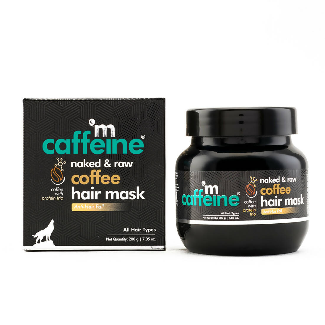 mCaffeine Naked & Raw Coffee Hair Mask - Distacart
