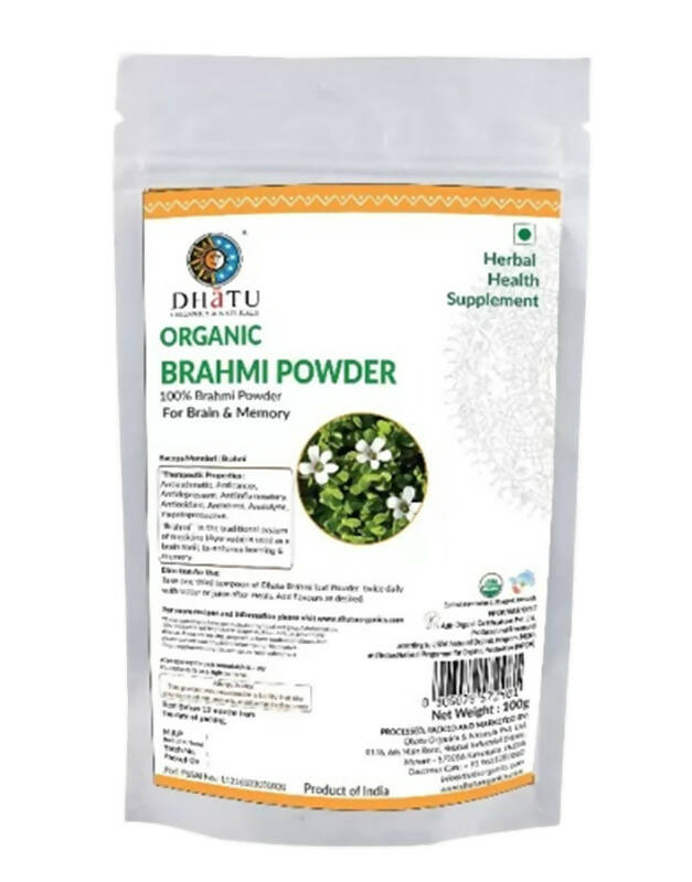 Dhatu Organics & Naturals Brahmi Powder - Distacart