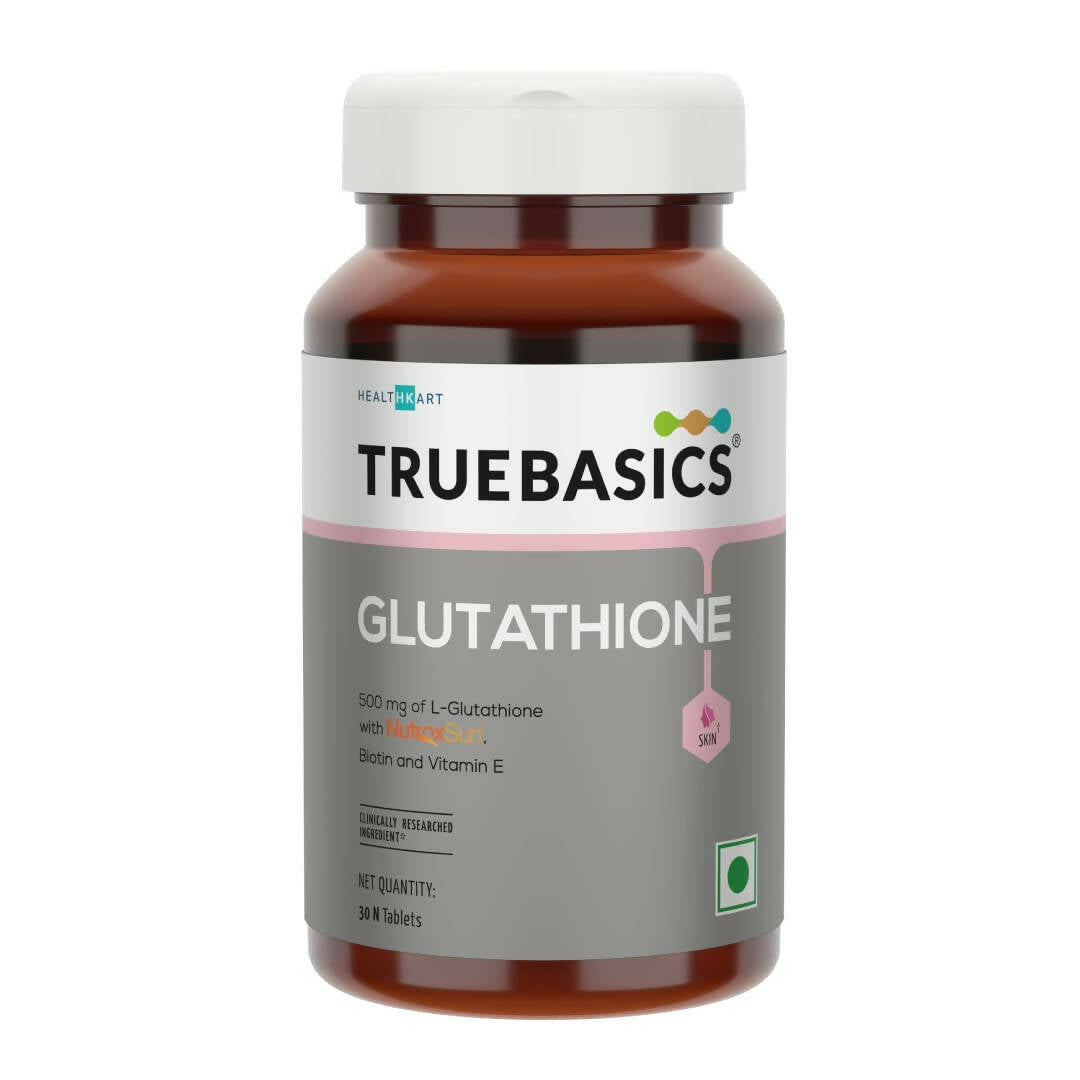 TrueBasics Glutathione with Nutroxsun, Biotin & Vitamin E Tablets - Distacart