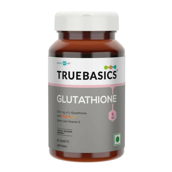 Buy TrueBasics Glutathione with Nutroxsun, Biotin & Vitamin E Tablets Buy TrueBasics Glutathione with Nutroxsun, Biotin & Vitamin E Tablets