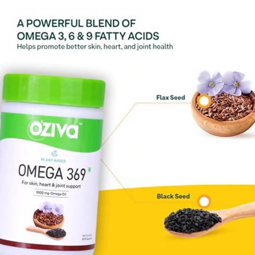 OZiva Plant Based Omega 369 Capsules