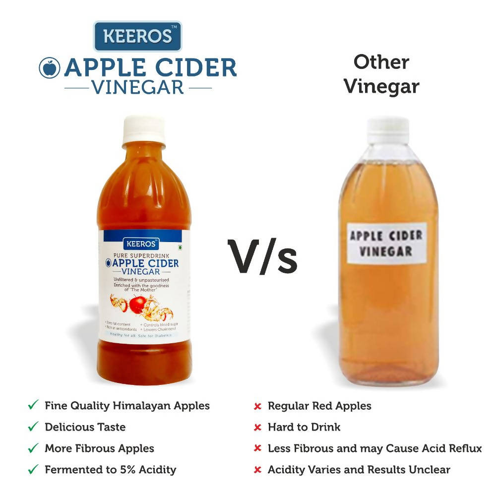Keeros Apple Cider Vinegar with Mother Vinegar