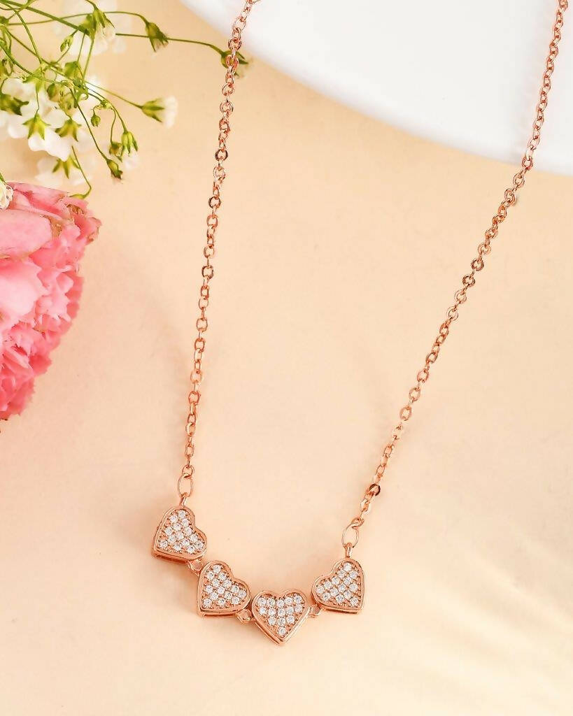 VOJ Women Gold Color stainless steel Necklace and Chains - Distacart