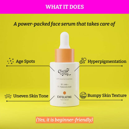 Chemist At Play Exfoliating Face Serum - Distacart