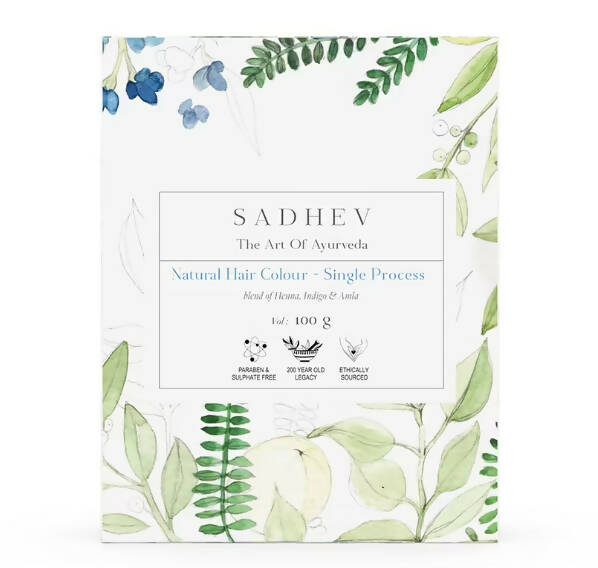 Sadhev Ayurvedic Hair Color-Single Process - Distacart