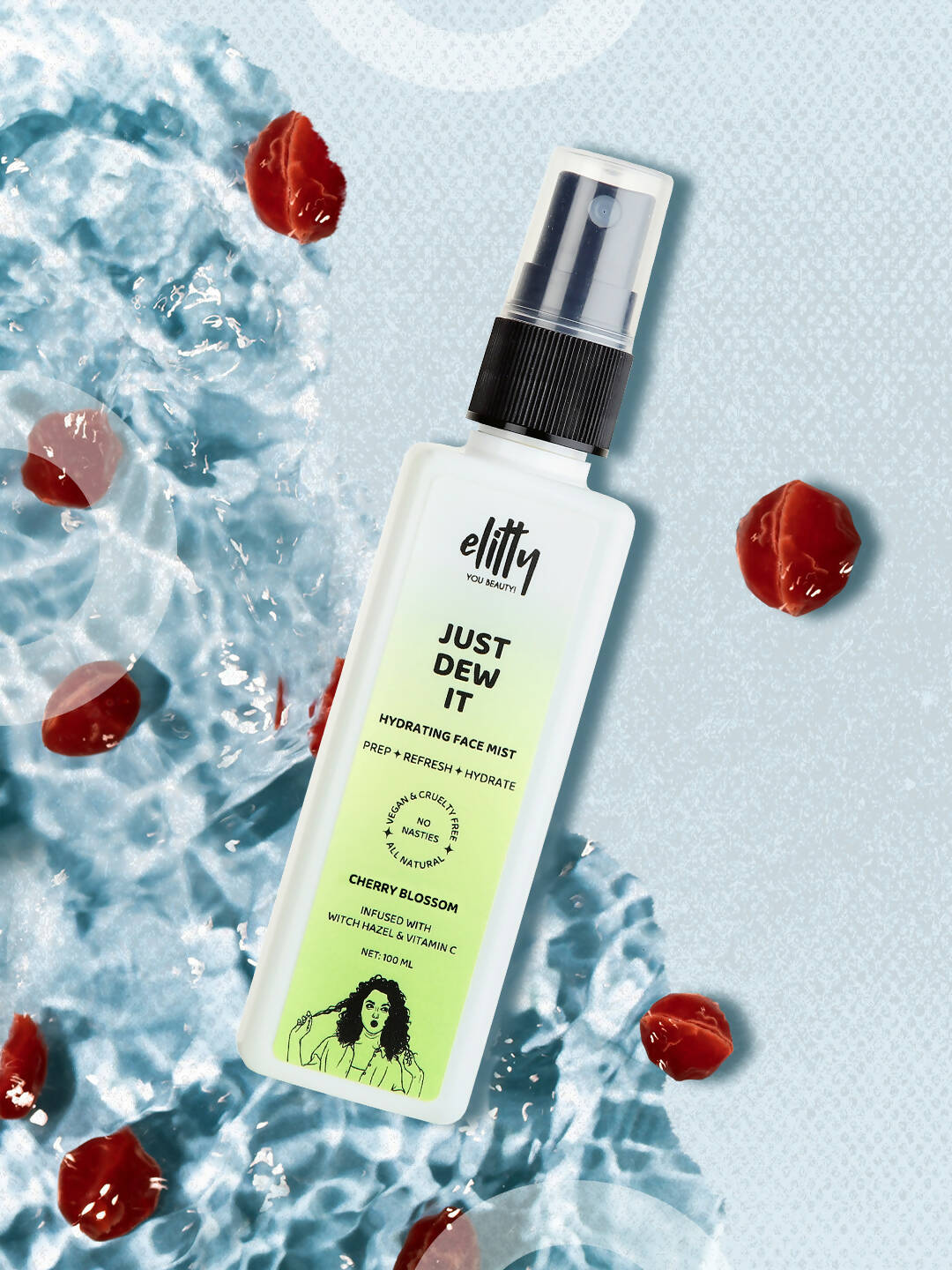 Elitty Just dew it - Hydrating Face Mist - Cherry Blossom - Distacart