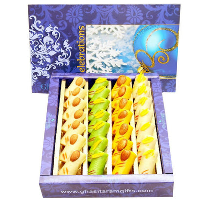 Ghasitaram Sugarfree Assorted Rolls Sweet Box - Distacart