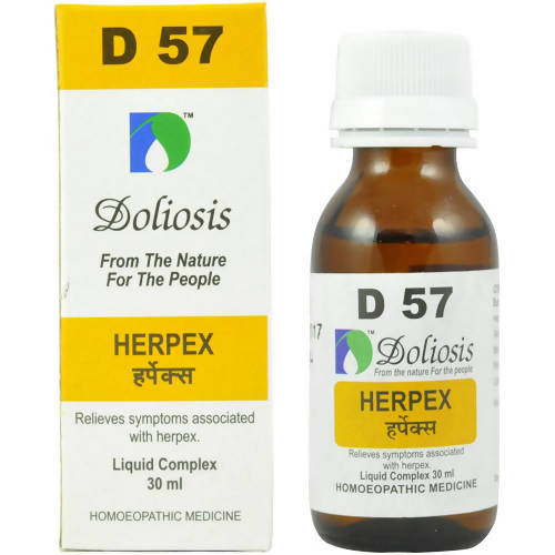 Doliosis Homeopathy D57 Herpex Drops