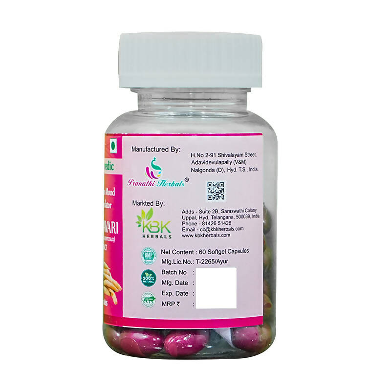 KBK Herbals Shatavari Extract Capsules - Distacart