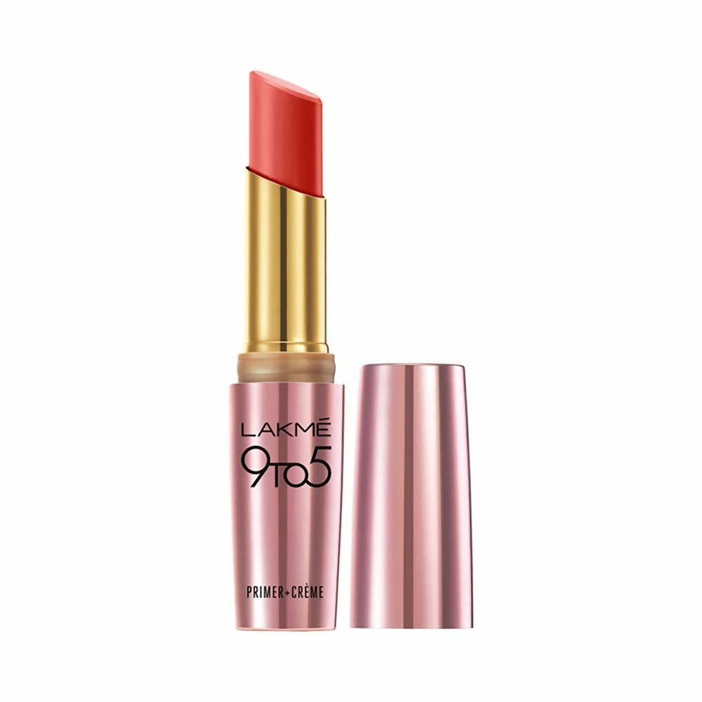 Lakme 9To5 Primer + Creme Lip Color - Ruby Result CR1 - Distacart