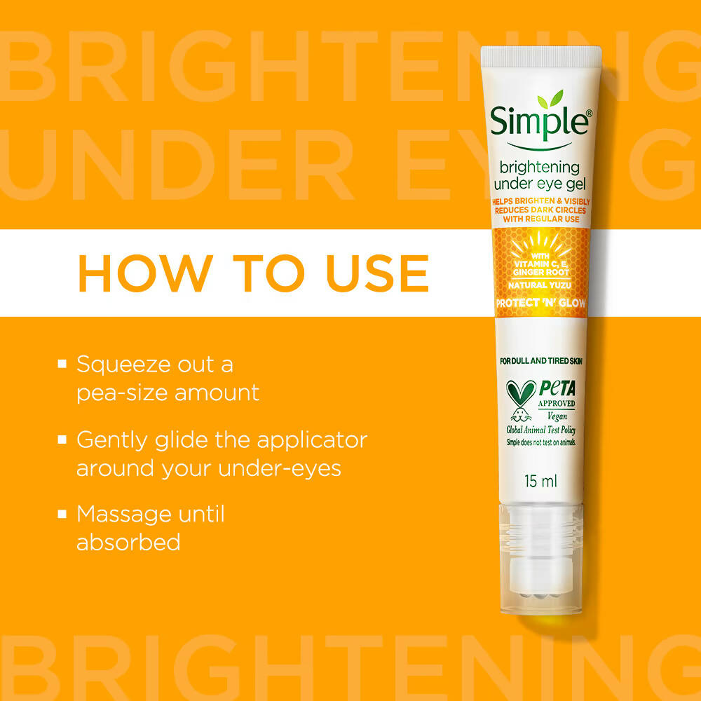 Simple Protect N Glow Vitamin C Brightening Under Eye Gel - Distacart