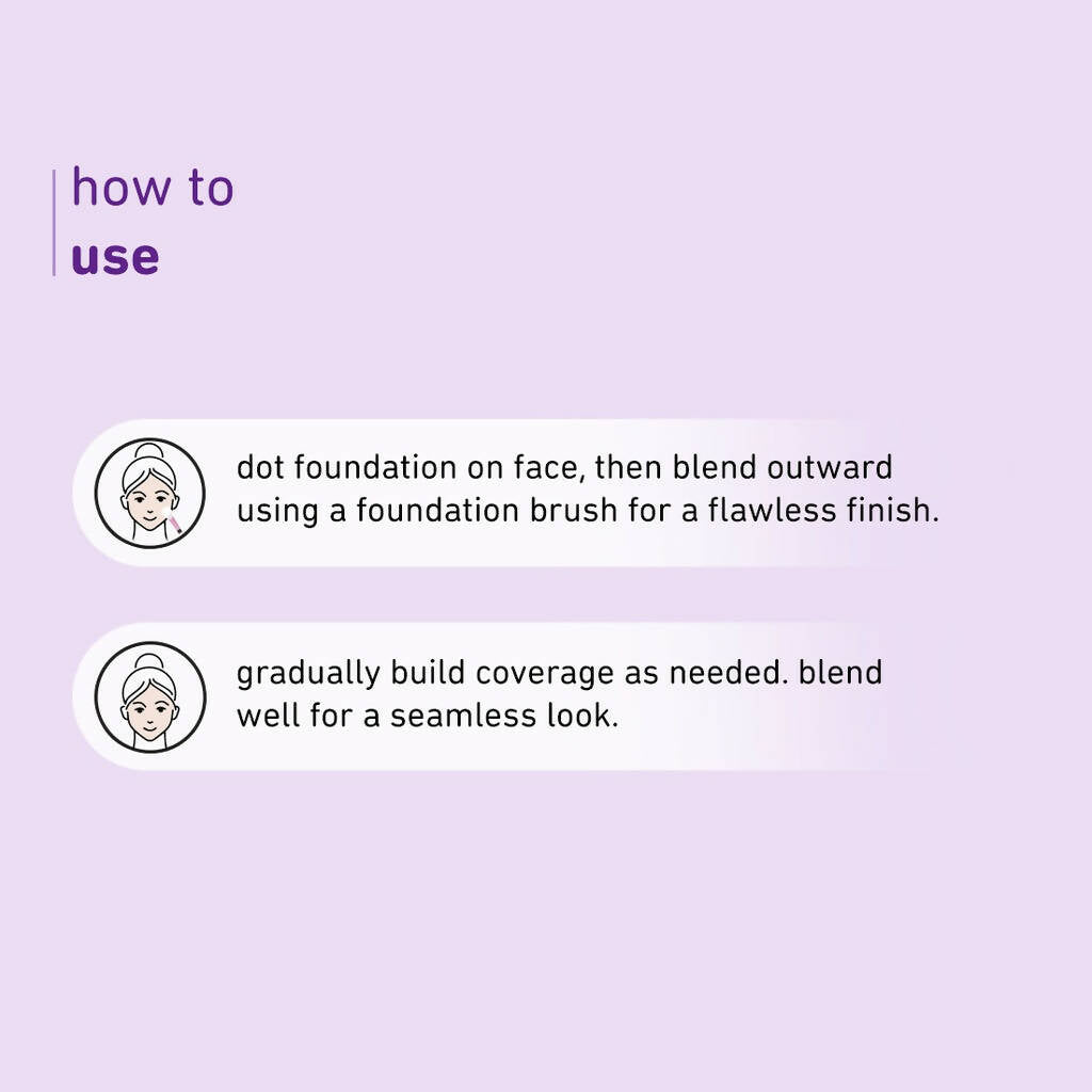 Plum Soft Blend Foundation Brush Easy Pick-up 01 - Distacart