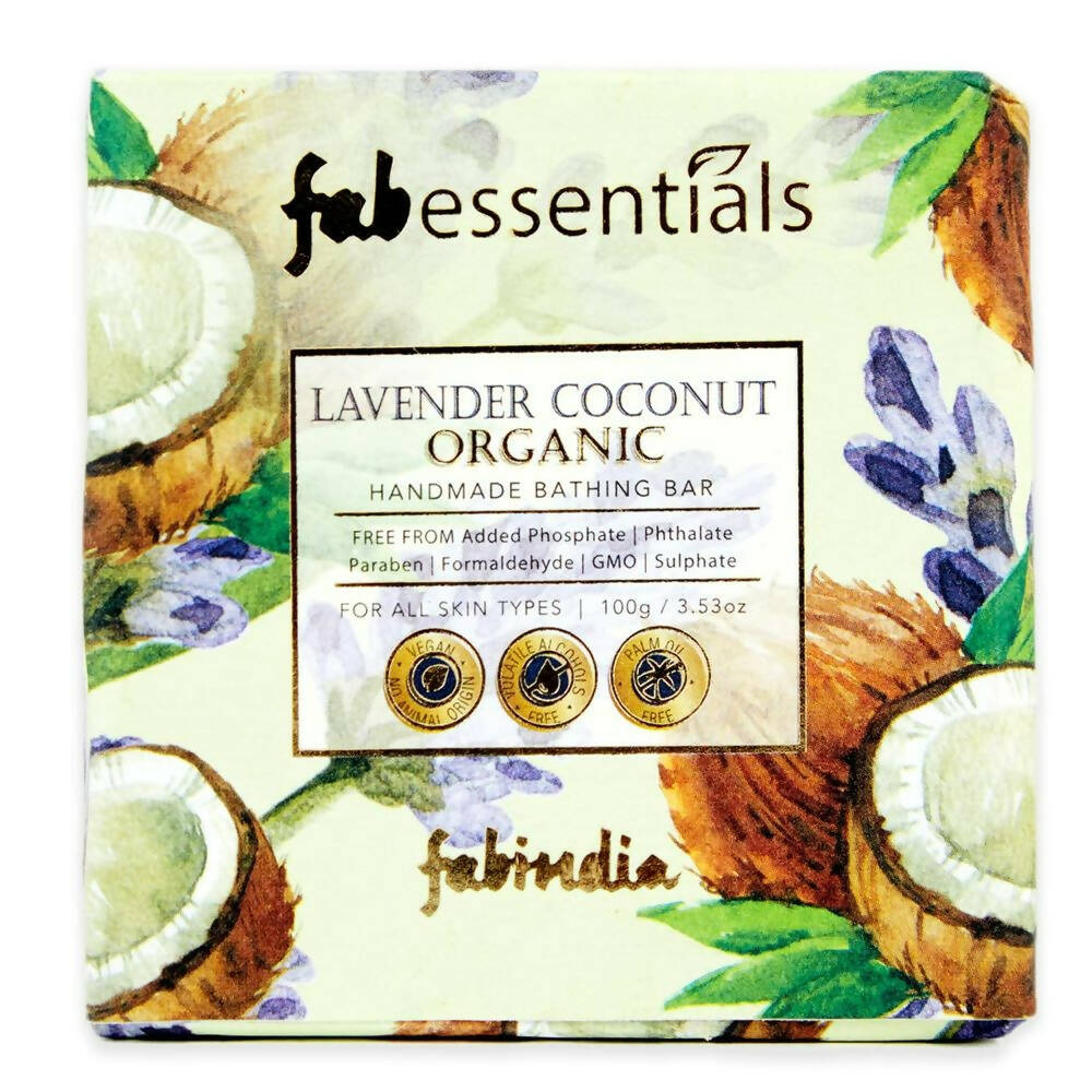 Fabessentials Lavender Coconut Organic Handmade Bathing Bar - Distacart