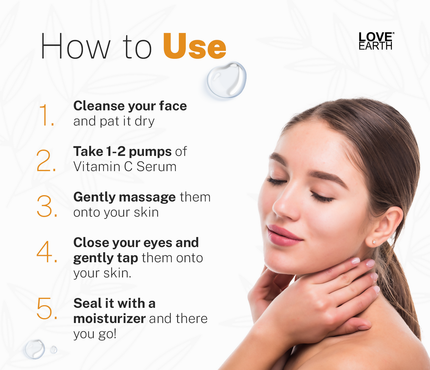 Love Earth Vitamin C 20%, E & Hydraulic Acid – Face Serum - Distacart