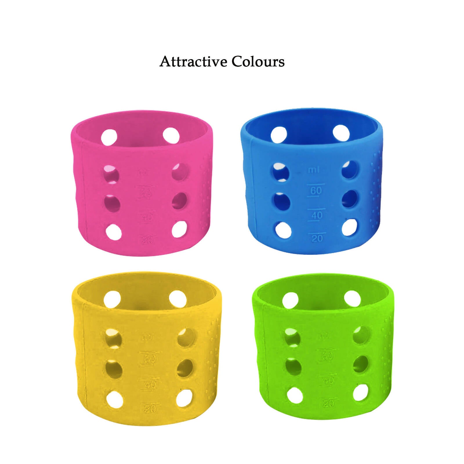 Safe-O-Kid Silicone Baby Feeding Bottle Cover Cum Sleeve for Insulated Protection 60mL- Yellow - Distacart