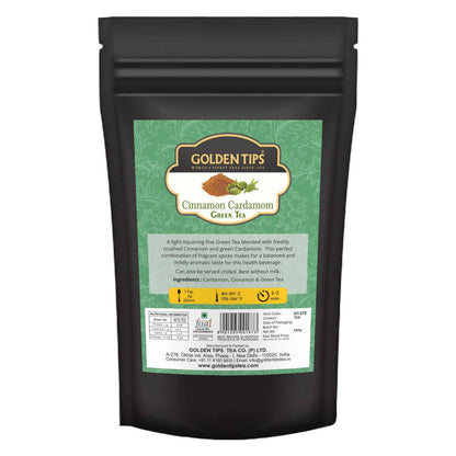 Golden Tips Cinnamon Cardamom Green Tea - Distacart
