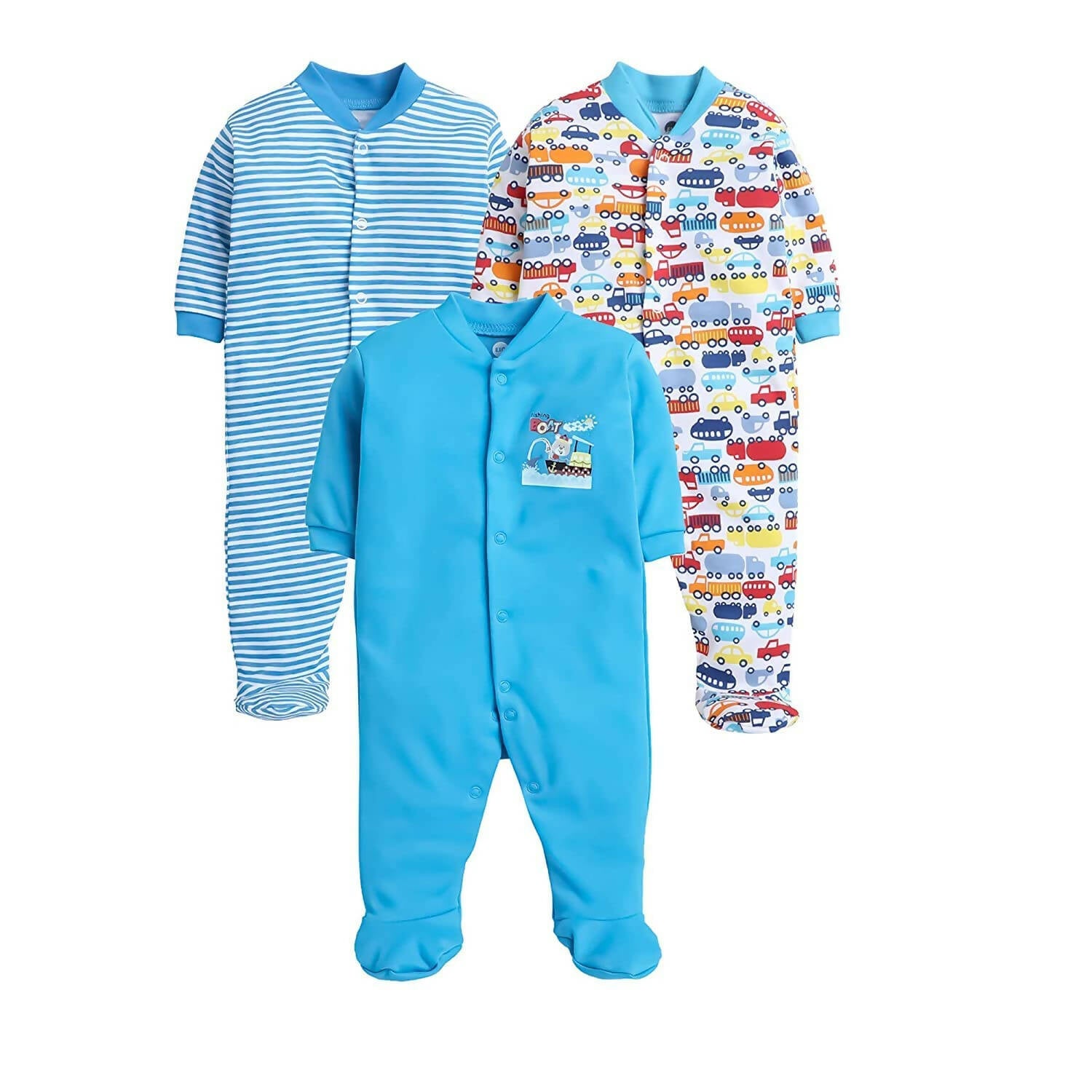 Daddy - G Rompers/Sleepsuits/Jumpsuit /Night Suits for New Born Babies - Turquoise - Distacart