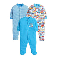 Thumbnail for Daddy - G Rompers/Sleepsuits/Jumpsuit /Night Suits for New Born Babies - Turquoise - Distacart