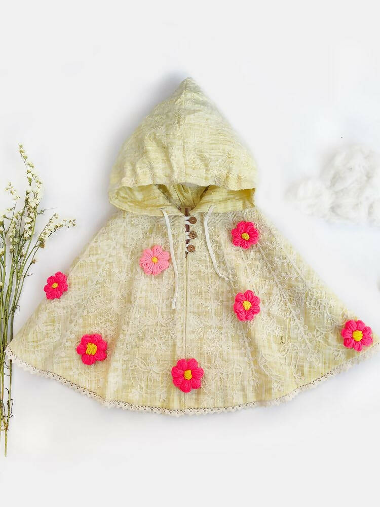 Buy Halemons Yellow Handmade Spring Baby Girl Poncho Top Online at Best Price | Distacart
