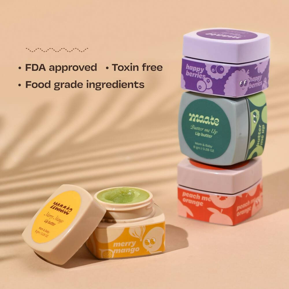 Maate Lip Butter | Packed with Precious Butters for Nourishing, Chapped Lips - Distacart