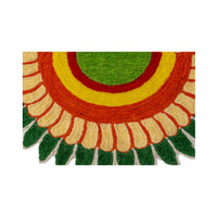 Thumbnail for Kundan HandiKrafts Flower Mat Semi Design 1 - Distacart